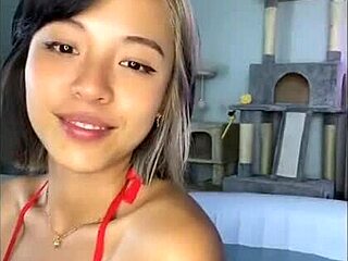 bikini babe lounges poolside in steamy summer vibes 🌞🏊‍♀️