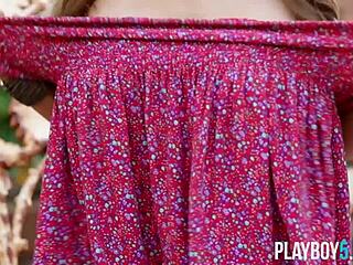 Big boobs milf jessie cabanne strips teasing body