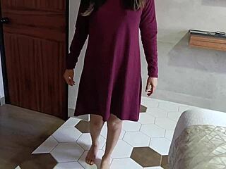 Innocent-Looking Young Latina Girlfriend Turns Extremely Horny In Bed