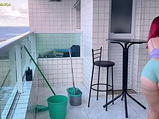 naughty maid mini shorts make me crazy horny