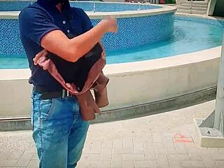 sexy bisexual babe with huge ass trades cash for street creampie pounding