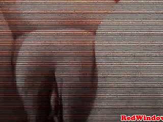 Blonde Amsterdam Hooker Sucks Fucks Bent Over