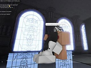 Silk-clad spider-girl drenched in daddy's thick sticky cum webs