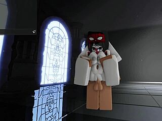 Silk-clad spider-girl drenched in daddy's thick sticky cum webs