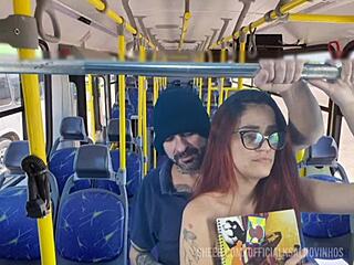 student gets crowded on packed public bus ride