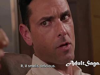 petite wife sneaks rough office gangbang behind husband's back