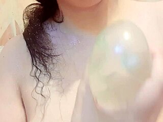 lonely carnival babe rides her toy craving a thick cock to join her wild holiday fun