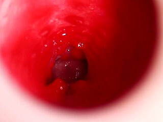 oiled fuck doll anal creampie machine fills pussy cumshot orgasm closeup