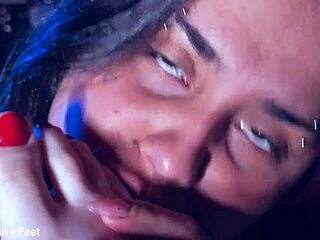 i love tickling bia's perfect bound feet so playfully