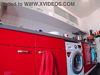 curvy jeans shorts thong panty tease