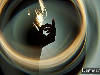 Petite blonde Della Cate explores hidden depths