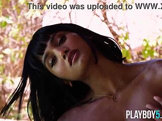 big tits asian milf strips nude super hot posing