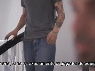 Two Horny Guys Double Penetrate Hot Blonde Spanish Milf