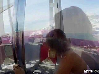 thick maria rides stranger's big white cock oiled up 🔥