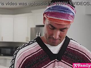 Huge Tits Teen Stuffed Hard by Daddy Duo in Taboo 3some Fantasy