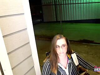 Celeste's big tits bounce as she deepthroats and takes wet pussy pounding