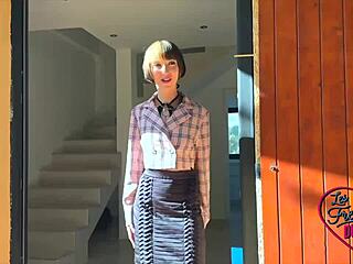 sexy tattooed french brunette slut loves only anal sex lingerie