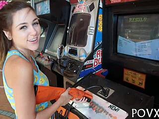 zoe foxx slurps cock roughly in hardcore pov teen fuck