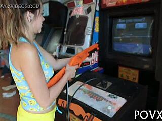 zoe foxx slurps cock roughly in hardcore pov teen fuck