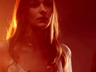 Petite blonde Della Cate explores hidden depths