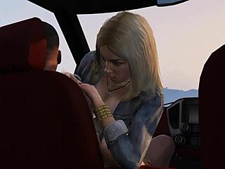 Franklin brutally bangs hooker in GTA 5 car