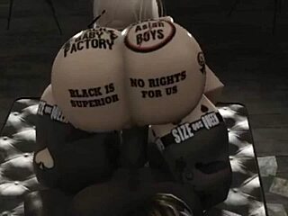 white snow bunny eagerly rides fat cock in roblox studio