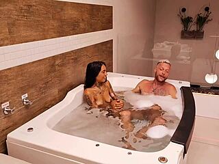 hot brunette screams from huge dick anal creampie in live chat