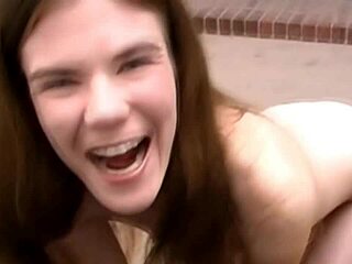 Young Small Tits Slut Next Door Licks Ass!