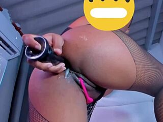 Latina Slut Rams Dildo Deep In Ass