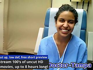 i can't believe my neighbor's in for her first gyno exam