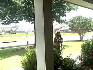 Delivery Job Lands Packages and Tight Pussy Creampie