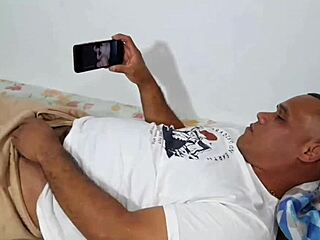 hot milf catches me jerking bends over for anal creampie 😈🍑💦 full vid in red