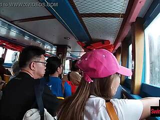 Thai Teen Couple's Wild Public Island Fuck