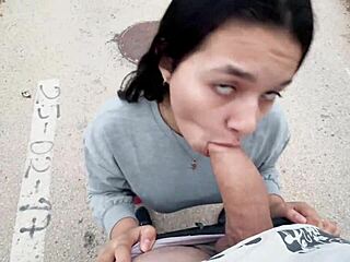 brunette bombshell devours massive cocks hungrily