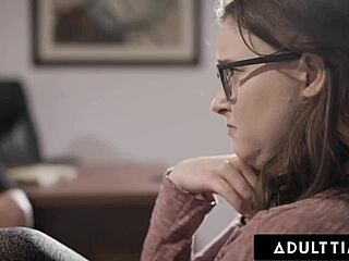 angela white leads shy babe into wild double penetration orgy therapy session