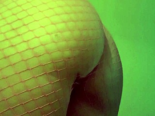 italian big ass artemisia bounces in fishnets closeup