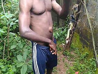 oiled young babe enjoys garden nature sex romp