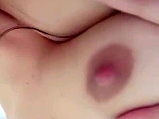 brunette bombshell moans sucking huge tits pussy play compilation