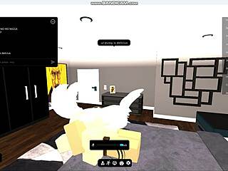Horny prostitute rides monster cock in Roblox condo