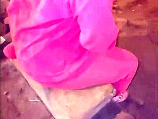 hey, wanna watch this curvy mature's street anal tease in costume?