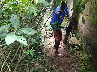 oiled young babe enjoys garden nature sex romp