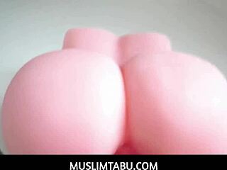 curvy hijab wife tokyo lynn yields to husband's throbbing urge