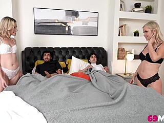 Milfs fuck boldly through intense overnight session