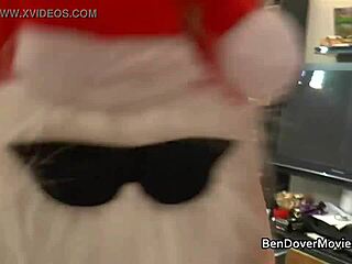 ben dover hosts festive lesbian heels stockings christmas fun
