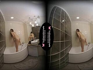 terry bliss loves rubbing her shaved pussy in steamy vr solo sessions