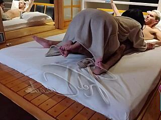 sexy tattooed brazilian milf breastfeeds young stud hungrily