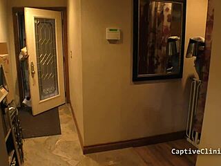 jewel plays dominant nurse humiliating patient with shaved pussy spanking in hospital pov backstage