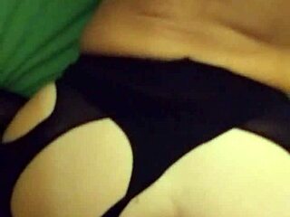 blonde milf teacher strips stockings lingerie panties bra