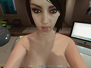 gta v babe gives sloppy pov blowjob and handjob to boss