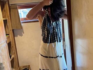 shower blowjob leads to milf's intense real orgasm explosion